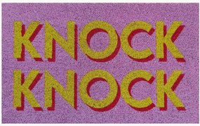 Tapete de entrada em coco Knock Knock