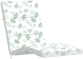 Almofadões p/ cadeira de terraço 2 pcs tecido oxford folhas