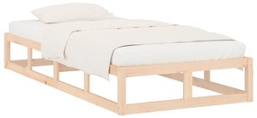 Estrutura de cama pequena solteiro 75x190 cm madeira maciça