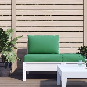 vidaXL Almofadões p/ móveis de paletes 2 pcs tecido oxford verde