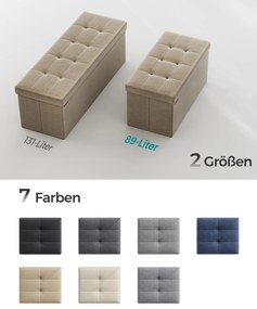 Banco com espaço de arrumação 38 x 76 x 38 cm Castanho