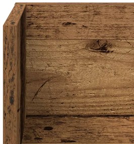Prateleiras de parede 2 pcs derivados de madeira madeira velha