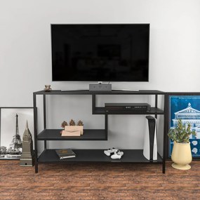 Móvel TV Robbins – Antracite/Preto – 120x39x75 cm