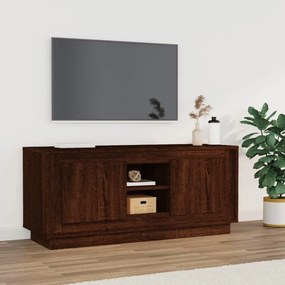 Móvel de TV 102x35x45 cm madeira processada cor carvalho castanho