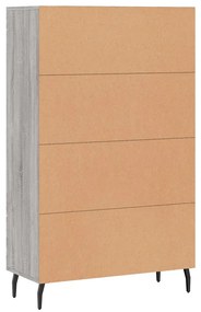 Armário alto derivados de madeira 69,5x31x115cm cinza sonoma