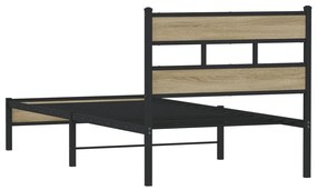 Estrutura cama s/ colchão derivados de madeira carvalho sonoma