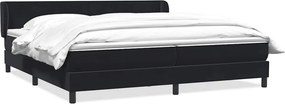 vidaXL Cama com molas/colchões 200x220 cm veludo preto