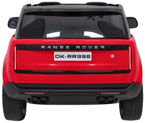 Carro elétrico para Crianças 2 Lugares Range Rover SUV Lift 12V 4x4 Rodas Espuma EVA, Assento couro ecológico Vermelho