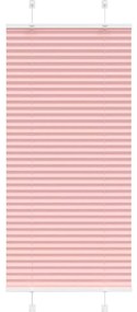 Rosa Plissada Cega 65x150 cm Largura Tecido 64,4 cm Poliéster