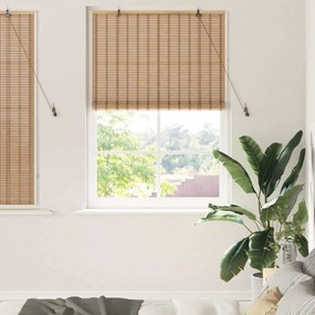 vidaXL Persianas e Sombras para Janela Marrom Claro 110 x 160 cm Bambu