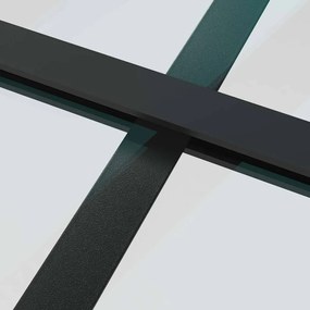 Porta deslizante c/ conj. ferragens 90x205cm vidro ESG preto