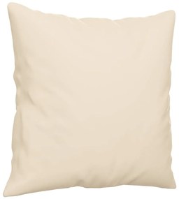 2 pcs conjunto sofás c/ almofadas tecido de microfibra bege
