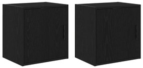 vidaXL Armários de parede para garagem 2 pcs derivados de madeira