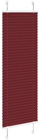 Plissado Cego Bordéus Vermelho 50x100 cm Largura Tecido 49,4 cm