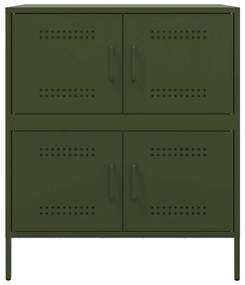 Aparador 68x39x79 cm aço verde azeitona