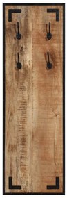 Bengaleiro 35x8x110 cm madeira de mangueira maciça áspera