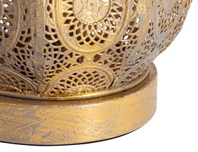 Candeeiro de Mesa Oriental Dourado 19 cm - Mowgli Oriental