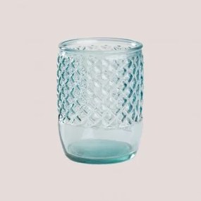 Copo de Vidro Reciclado Anett Azul Celeste - Sklum