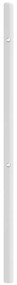 Cabeceira de cama 200 cm metal branco
