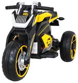 Mota elétrica para Crianças 12V 3 Rodas Rodas Espuma EVA Amarela