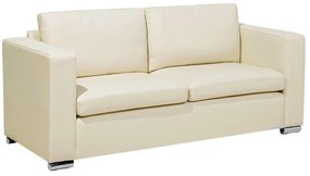 Conjunto de sofás com 6 lugares em pele creme HELSINKI Beliani