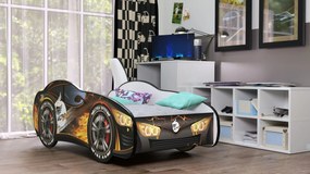 Cama Infantil Crianças Oferta Colchão Espuma Racing Car Herois 140 x 70 - ULTRA SPEED PRETO