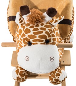 ® Cavalito de Baloiço bebé +18 meses Cadeira de Baloiço de Girafa 60x33x45cm