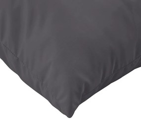 Almofadões de paletes 2 pcs tecido antracite