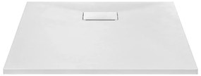 Base de chuveiro SMC branco 80x80 cm
