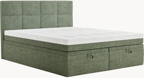 Cama divã em chenille artesanal com arrumação Umage, H3