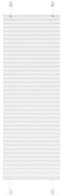 Branco Plissada Cega 40x150 cm Largura Tecido 39,4 cm Poliéster