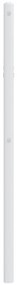 Cabeceira de cama 90 cm metal branco