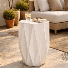 MESA DE APOIO STAR Ø 38,5X53 CM CREME