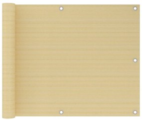 Tela de varanda 75x300 cm PEAD bege