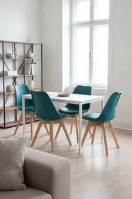 Pack 4 Cadeiras Synk Basic - Verde-azulado