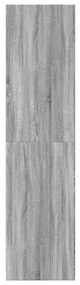 Roupeiro 100x50x200 cm derivados de madeira cinzento sonoma