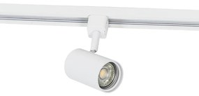 Sistema de trilho monofásico moderno branco 5-luzes- JEANA Moderno