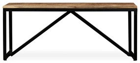 Banco em madeira de mangueira maciça 110x35x45 cm