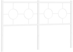 Cabeceira de cama 140 cm metal branco