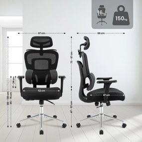 Cadeira de escritório Lothenda preto