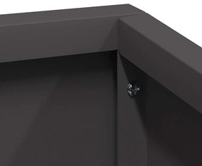 Vasos &amp; Plantadeiras Preto Metal Grande Inserções Decorativas