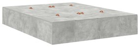 Estrutura de Cama Armazenamento vidaXL Cinza Concreto 135x190 cm