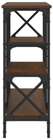 Mesa consola 150x29x76,5 cm derivados madeira carvalho castanho