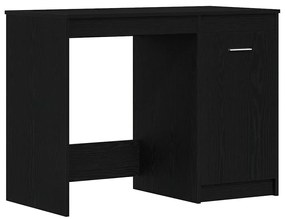 Mesa vidaXL Preta de Carvalho 100x50x76 cm em Madeira Envernizada