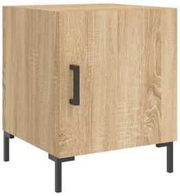 Mesa cabeceira 2pcs 40x40x50cm deriv. madeira carvalho sonoma