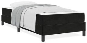 Cama box spring com colchão Preto 90 x 190 cm Veludo