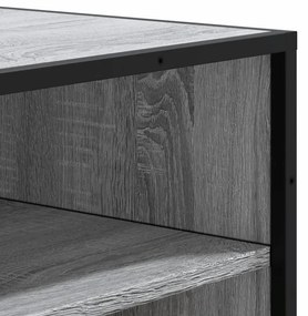 Sapateira 75x38x97,5 cm deriv. de madeira/metal cinzento sonoma