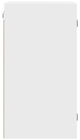 Armário de parede c/ portas de vidro 35x37x68,5 cm branco