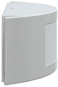 Candeeiros de parede p/ exterior 2 pcs aço inoxidável prateado