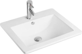 Mexen Lora lavatório embutido no tampo 53 x 46 cm, branco - 25365300